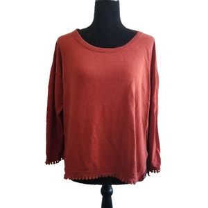 J Crew Knit XL 3/4 Sleeve Top